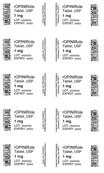 1 mg Ropinirole Tablet Blister - 1 mg Blister